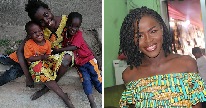 A Homeless Mom Of Two Undergoes An Amazing Transformation After Being Found On The Streets Of Ghana