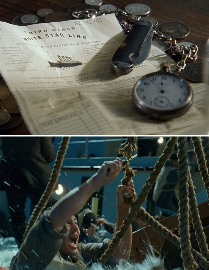 The Knife Fabrizio Uses To Cut The Ropes Of A Lifeboat Is The Same Knife He And Jack Won In A Card Game At The Beginning Of The Movie
