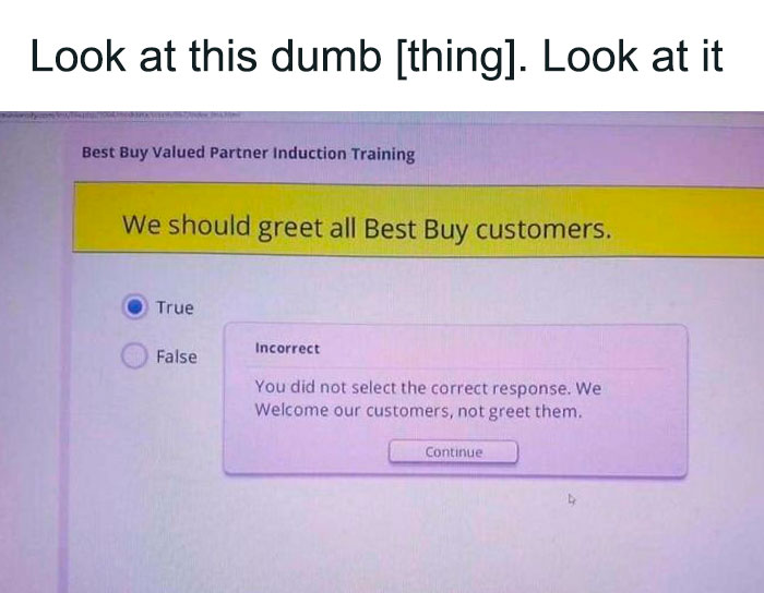 From Best Buy's Training