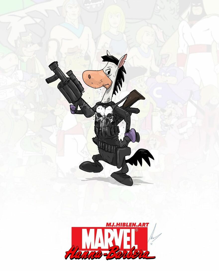 Quick Draw Mcgraw As The Punisher