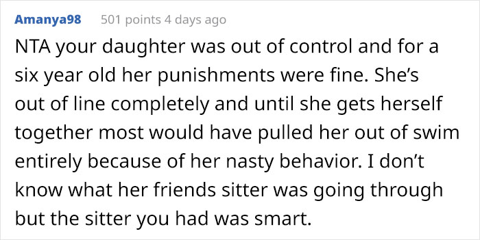 People Think This Mom Did A Great Job By Punishing Her 'Bratty' Daughter After She Made Her Babysitter Quit