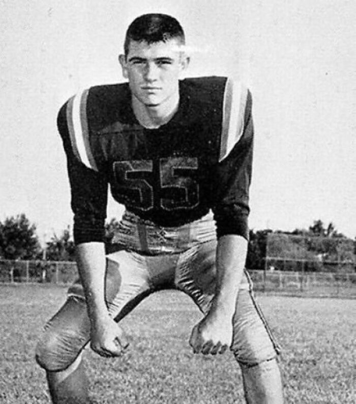 Tommy Lee Jones While Playing As An Offensive Guard At St. Mark’s School Of Texas In 1965