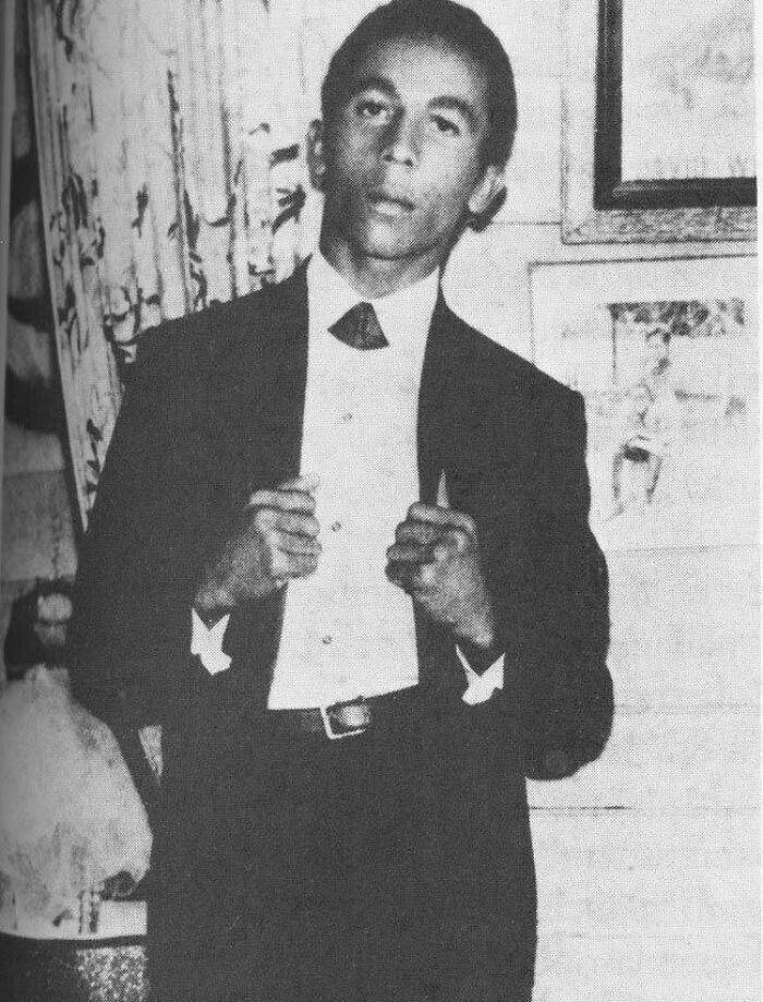 Bob Marley cuando se lanzó la canción "Rude Boy" en 1964
