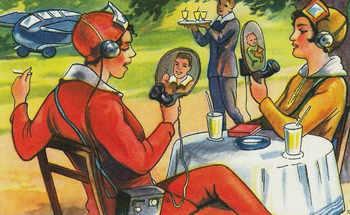 An Artists Depiction Of The Future, Painted In 1930