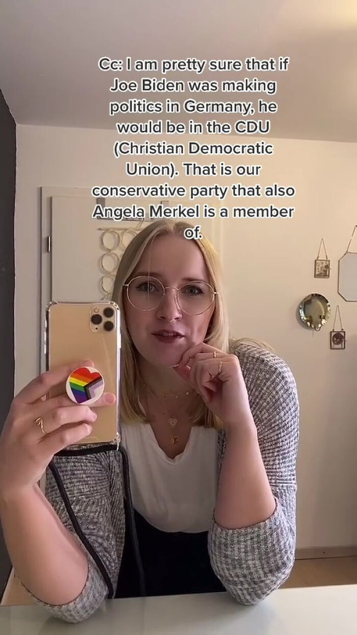 Woman Sheds Light On How Different The Political “Left” Is Between Germany And The US, Goes Viral With 384K Likes