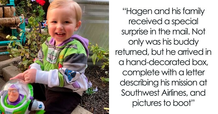 Airline Returns Lost Buzz Lightyear To Its 2-Year-Old Owner With Heartwarming Proof Of His Travels