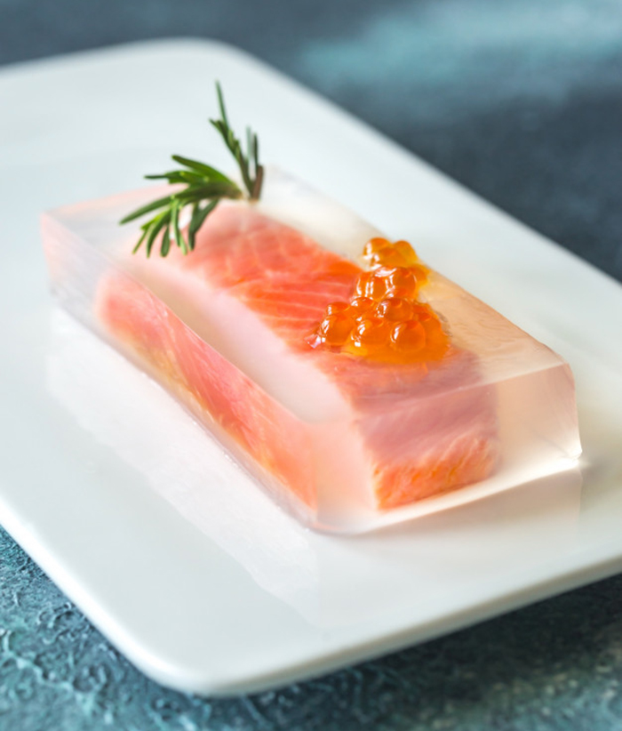 "Aspic. It's Jello But With Savory Stuff Instead Of Sweet...like Meat, Veggies, Broth Or Fish...it Was Popular In The 1950's But The Fad (Thankfully) Fizzled Out By The 1970's"