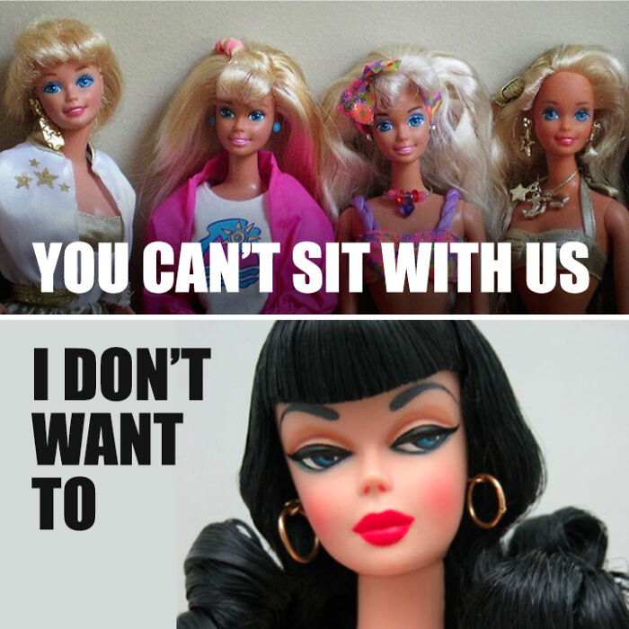 As A Rockabilly Chick, This Meme Is So Me And My Friends. Yes, We All Sports Black Hair With Bettie Page Bangs And It Kinda Makes Us Look Like A Cult, But We Don't Care.