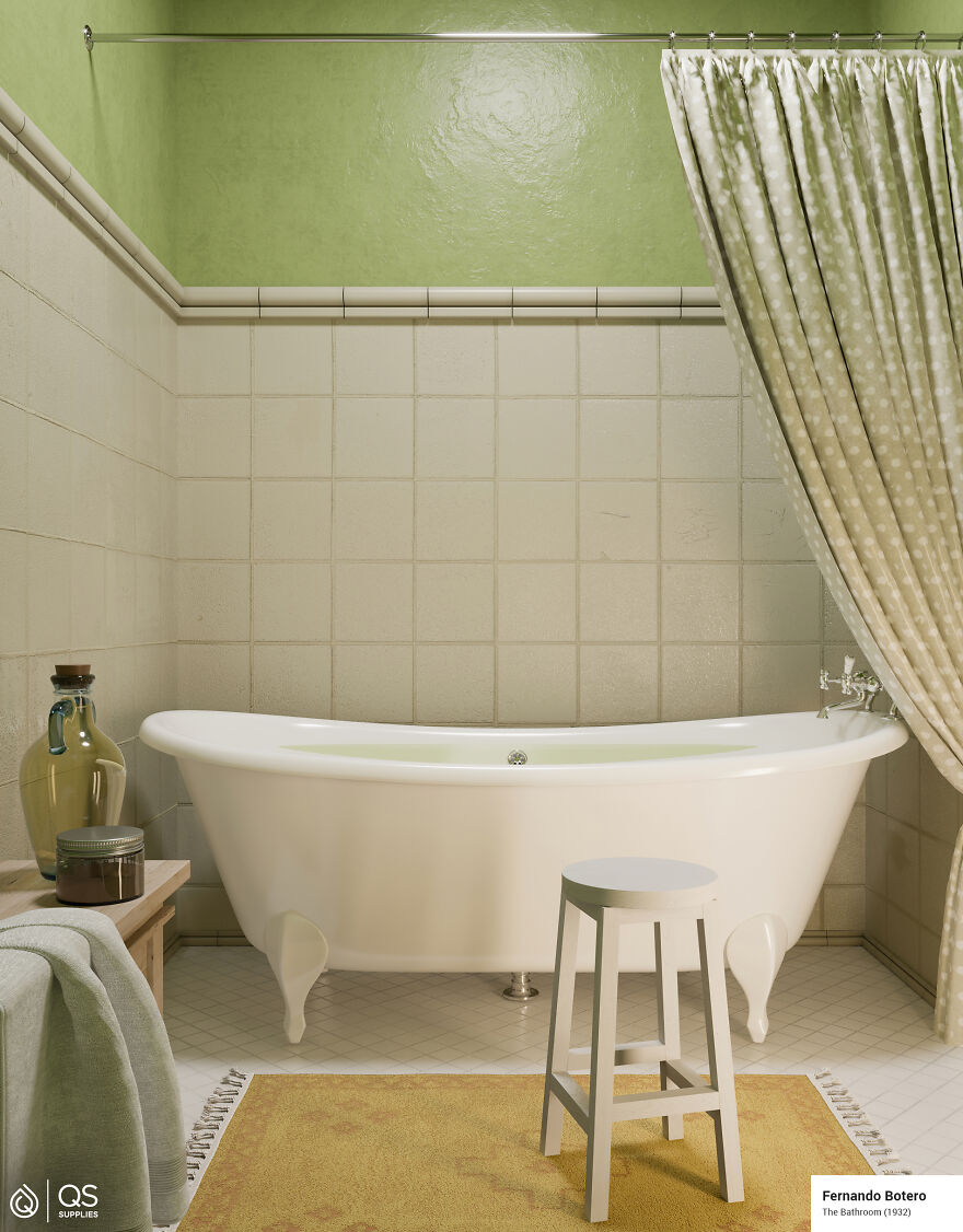 Here's How 5 Bathrooms From Famous Paintings Would Look In Real Life By Qssupplies