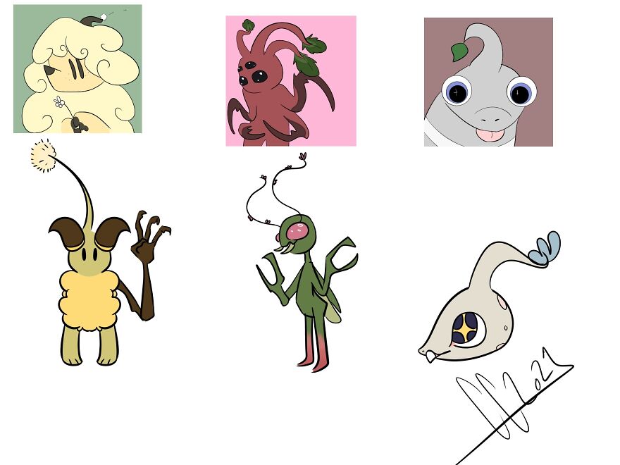I’ve Been Drawing Pikmin, Dragons, And Other Things For Four Years, And Here’s My Most Recent Drawings