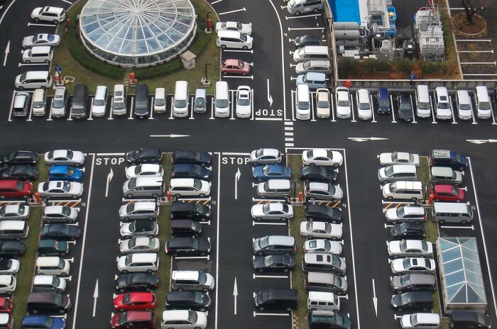 In Japan, Cars Are Usually Parked In Reverse And Always Between The Lines