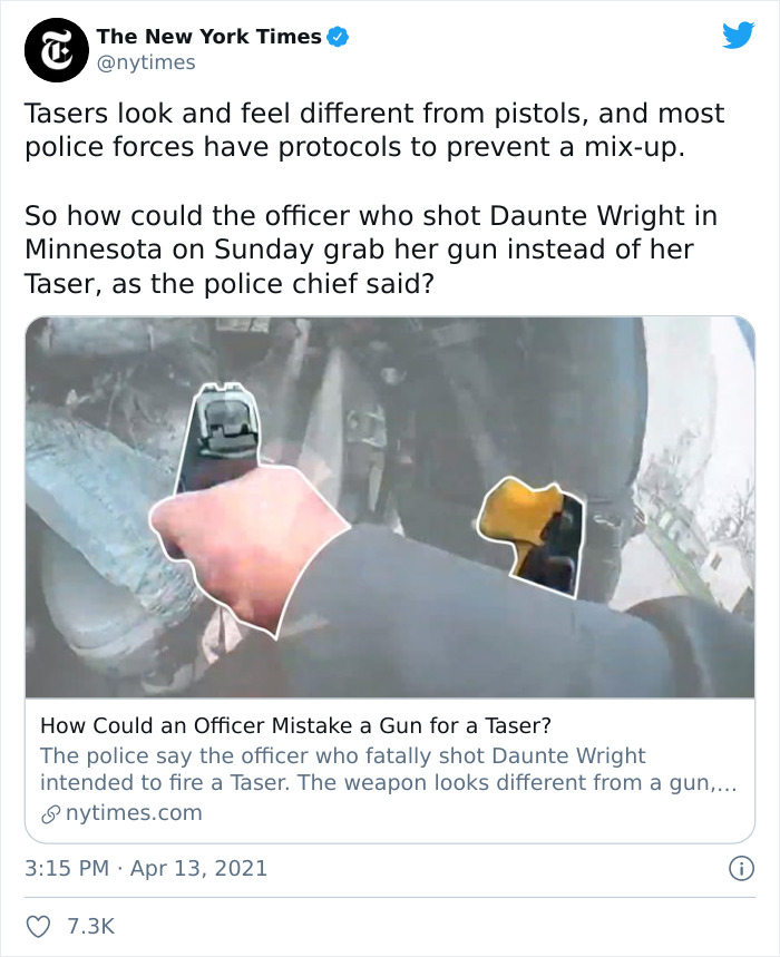 In This Viral Thread, This Policeman Calls Out Lazy Cops Who Pretend To 'Mistake' Guns For Tasers