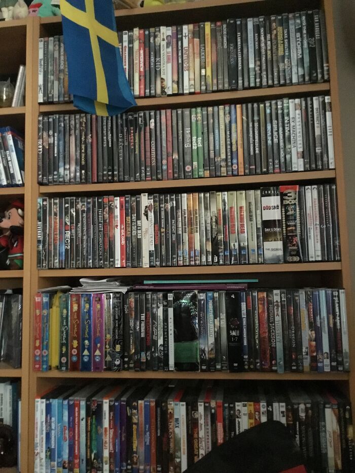 Well......uh.... Where Do I Begin? I Begin With My Dvd:s. There Is Another Row Of Dvds Back