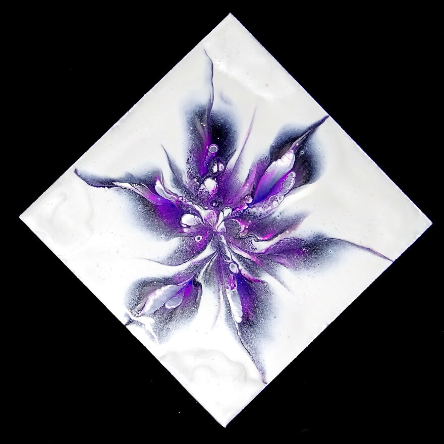 Reverse Flower Dip On Coasters ~ Simple Gift Ideas ~ Acrylic Pouring For Beginners Reverse Flower Dip On Coasters ~ Simple Gift Ideas ~ Acrylic Pouring For Beginners