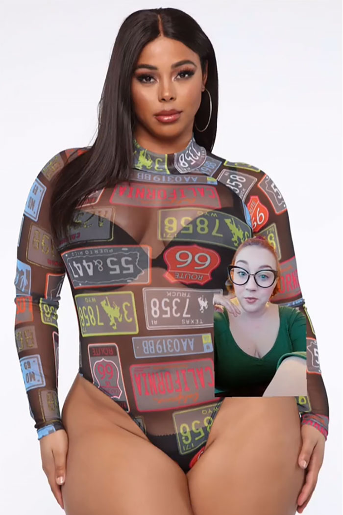 If You've Ever Wanted To Wear A Mesh Bodysuit Covered In License Plates That Are Upside Down... I Have Great News For You
