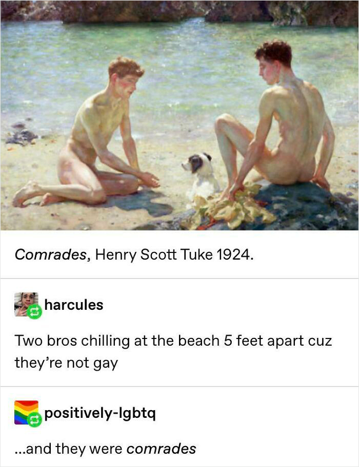 Two “Comrades” Naked On The Beach