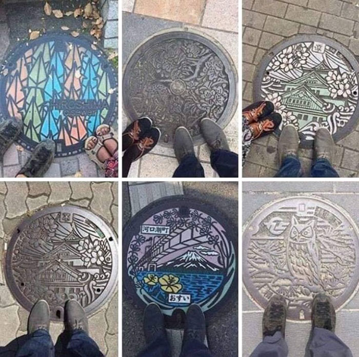 There Are More Than 6,000 Manhole Covers Decorated With Art In Japan
