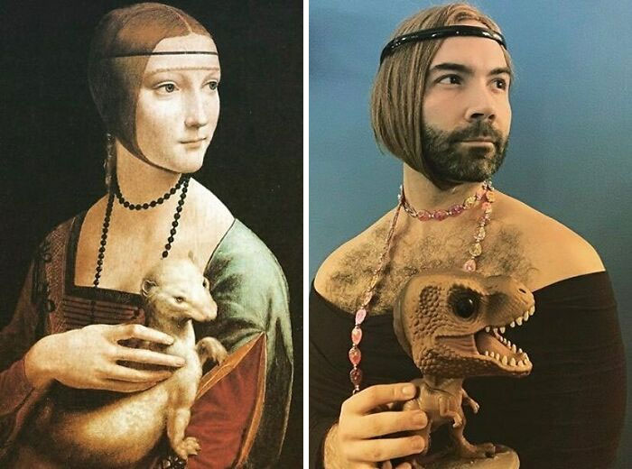 The “Tussen Kunst & Quarantaine” Instagram Page Has People Making Incredible Painting Recreations (30 New Pics)
