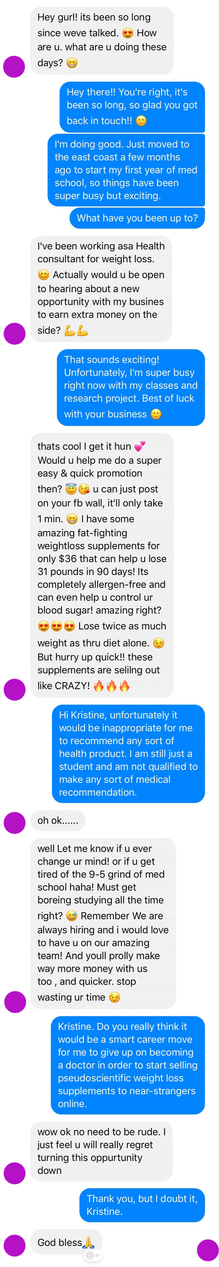 Mlm Hun Tries To Give Career Advice To My Friend Who Is In Medical School