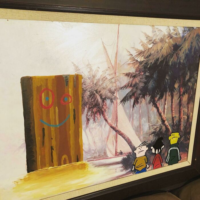 Happy Friday Everyone. Here Is A More Abstract Piece I Call “Island Of Plank”. Anyone Else Love Ed, Edd And Eddy?