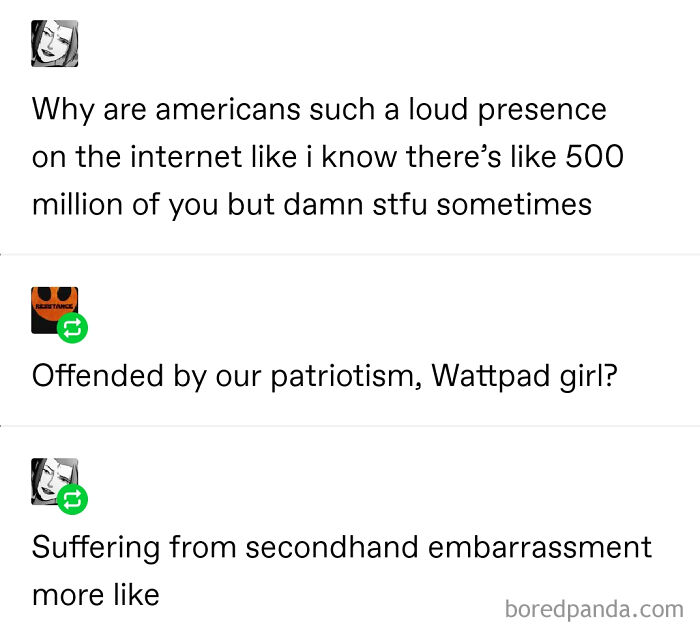 "Offended By Our Patriotism, Wattpad Girl?"