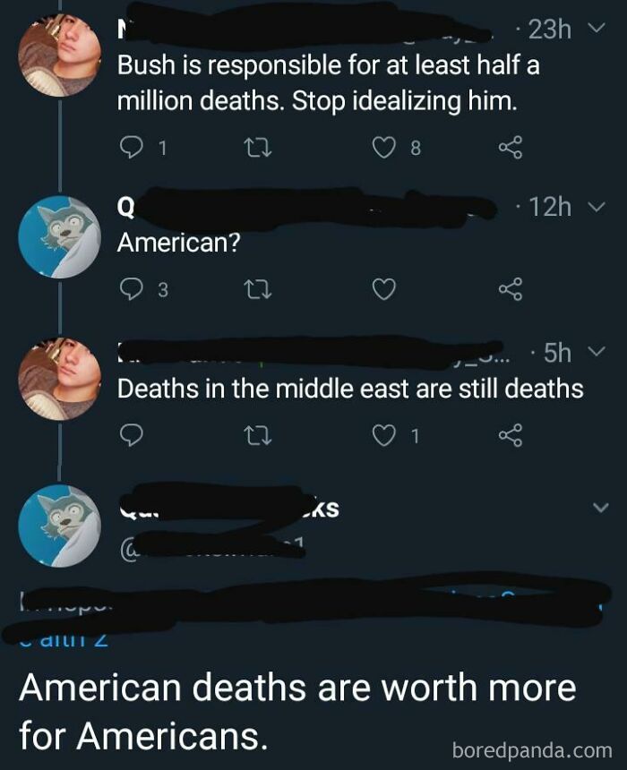 "American Deaths Are Worth More"