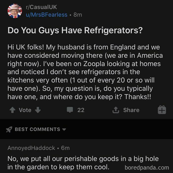 Do You Guys Have Refrigerators?