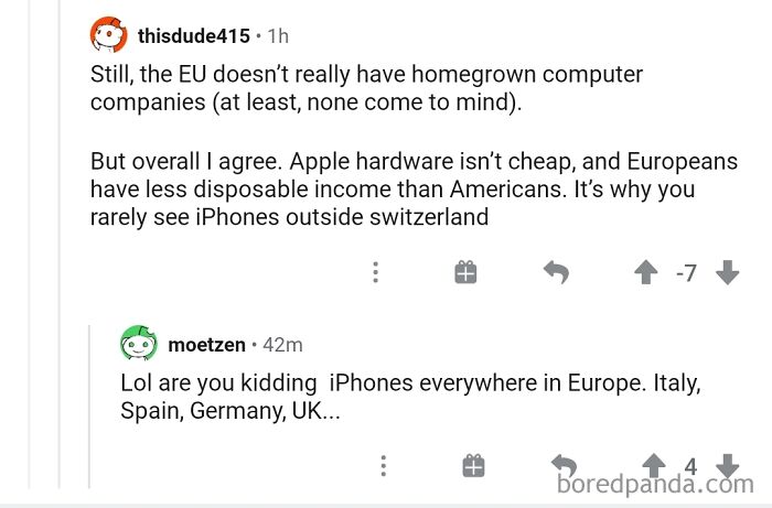 "You Rarely See Iphones Outside Switzerland"