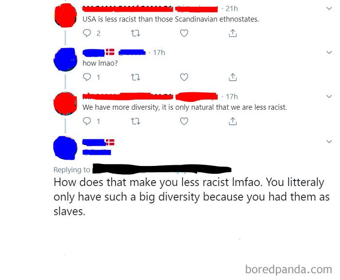 "USA Is Less Racist Than Those Scandinavian Ethnostates''