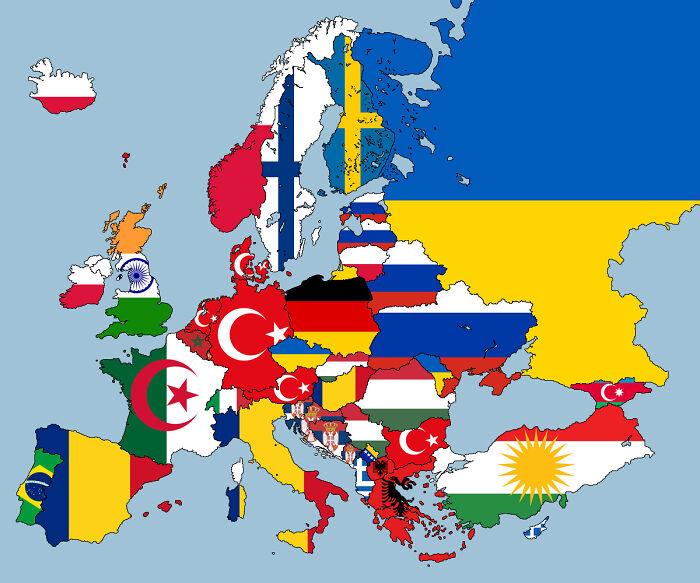 Second Largest Ethnicity In Each European Country