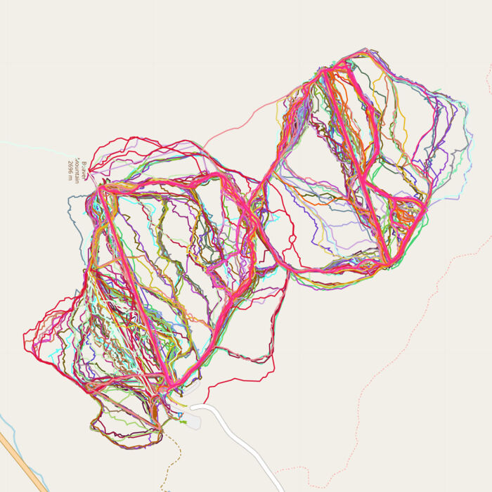 I Tracked Almost Every Day At My Home Ski Resort The Past Couple Years