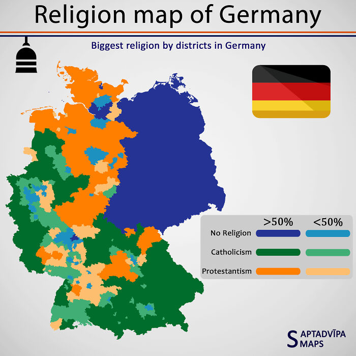 Religion Map Of Germany