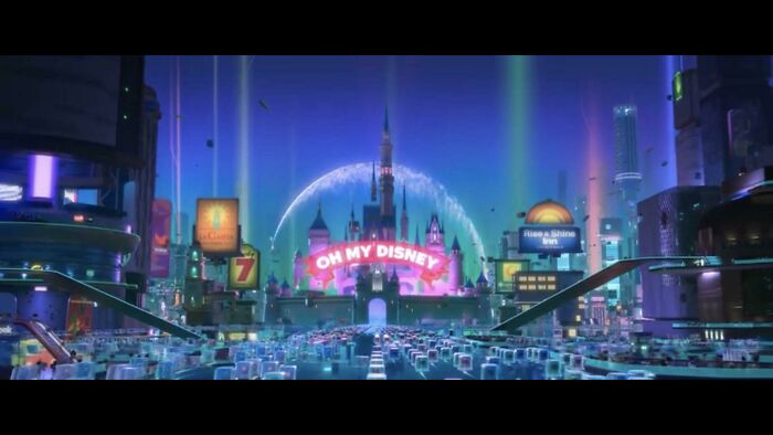 In “Ralph Breaks The Internet” (2018), Oh My Disney Is Surrounded By Cheap Motels. This Is Exactly What Happened To The Real Disneyland Shortly After Its Opening, Leading Walt To Purchase A Large Excess Of Land For His Next Project, Disney World
