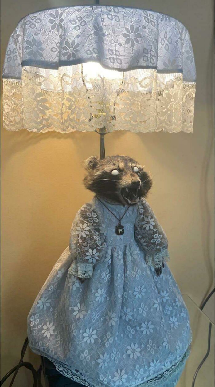 This Taxidermy Lamp