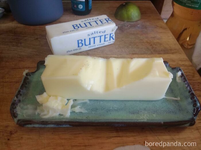 How My Mother-In-Law Takes Butter From The Tray