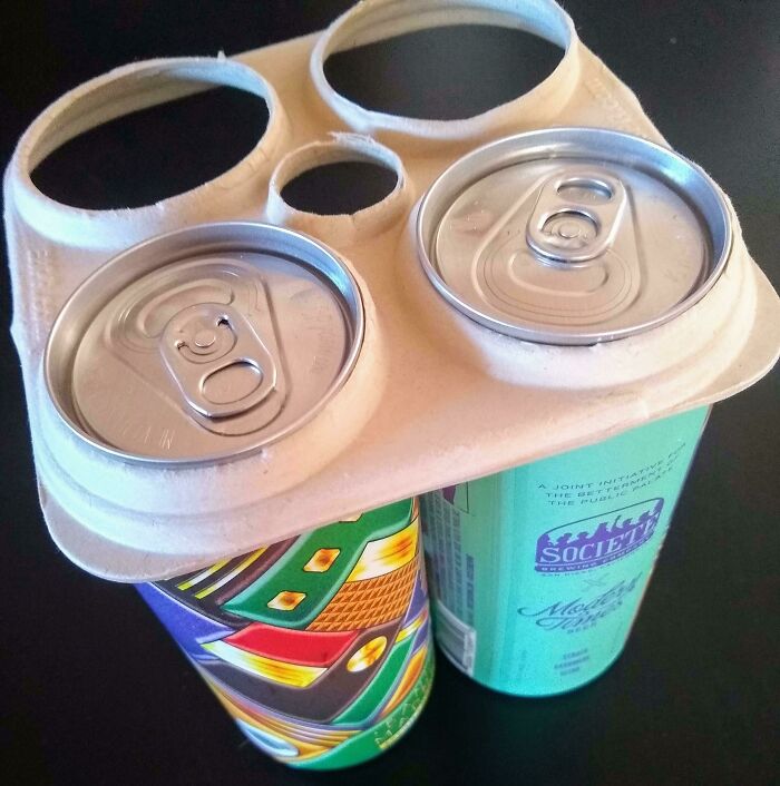 My Beer 4-Pack Came With Paperboard Rings, Instead Of Plastic
