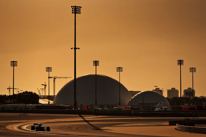 Tsunoda Going Past Turn 11 In Bahrain Looks Like Something Out Of A Sci-Fi Movie