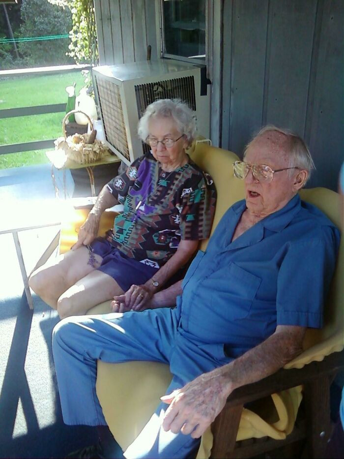 My Grandparents, 98 And 94. Been Together Most Of Their Lives, And Still In Love