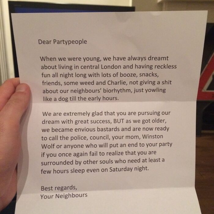 Passive Aggressive Neighbours At Their Best