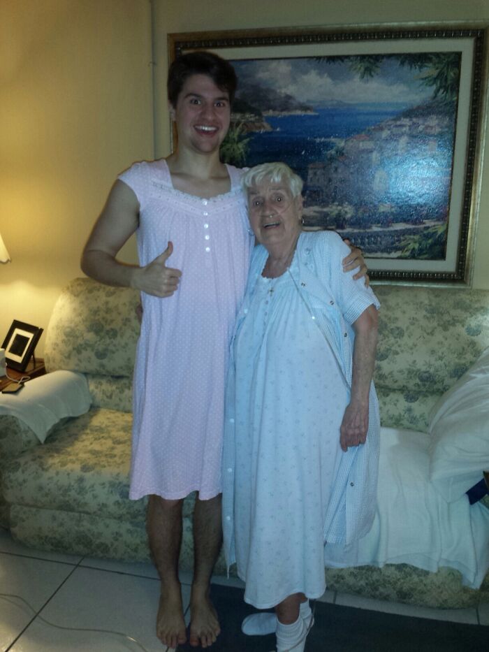 My 84-Year-Old Grandmother Apologized For Having To Wear Her Nightgown In Front Of Us