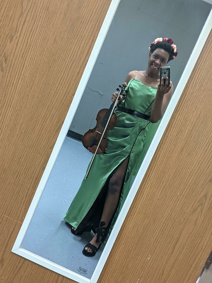 I Designed This Dress That My Mother Made For My Junior Recital Performance Yesterday