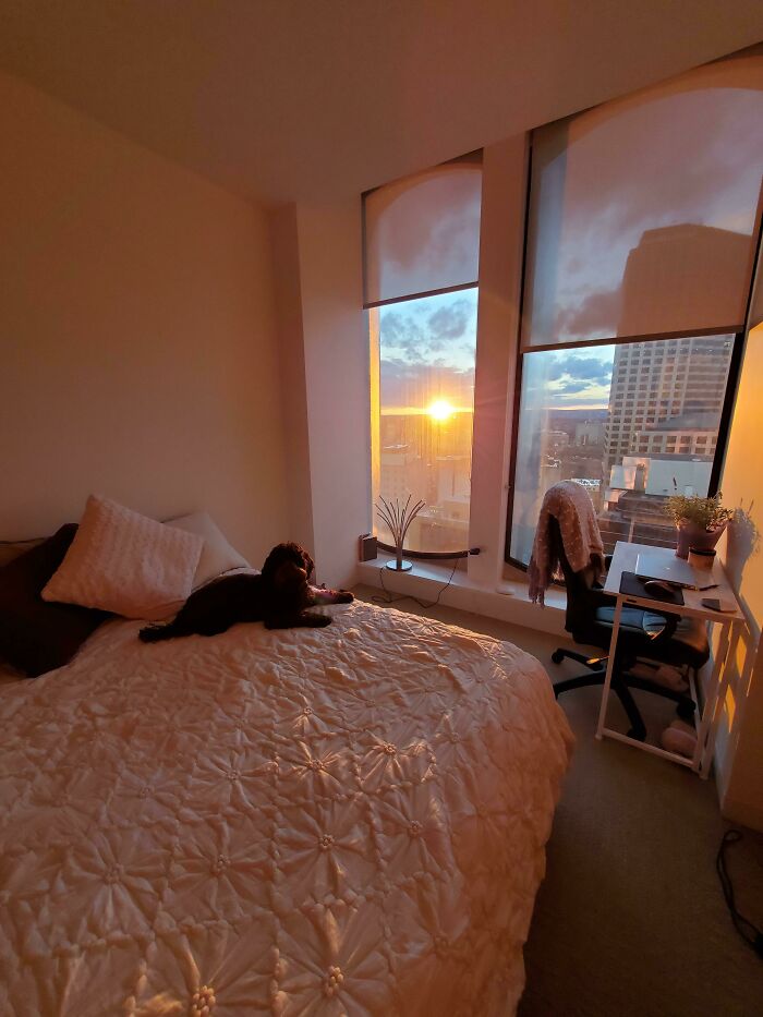 My Bedroom At Sunset