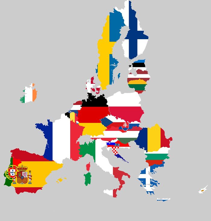 2020 European Union Flag Map