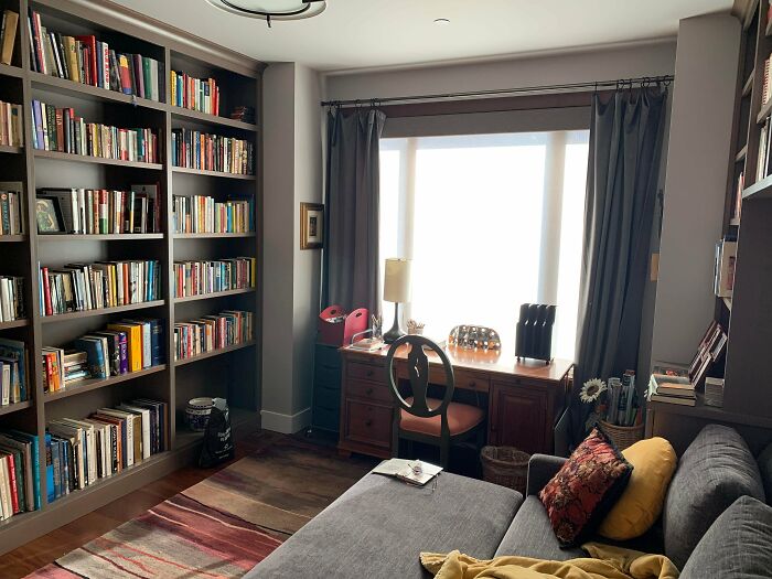 Our Cozy Library Room