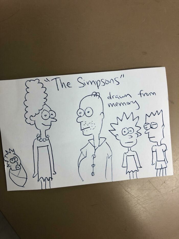 The Simpsons From Memory: Found In A Library Book