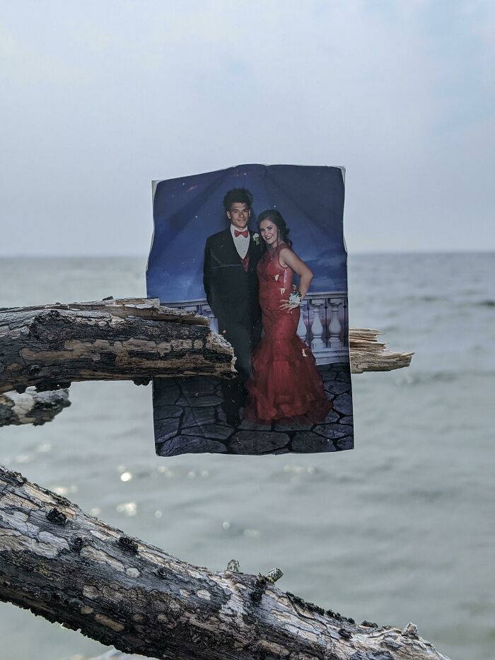Found This Prom Picture On Some Beach In Michigan