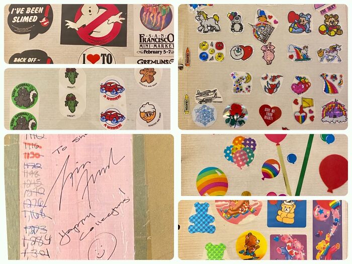 Just A Fraction Of The Over 2,000 Stickers I Collected From About The Ages Of 8-14. Complete With An Autograph From Lisa Frank! (I Clearly Have To Figure Out A Better Way To Store Them, These Old Photo Albums Fall Apart, Alas…) 👍🏽