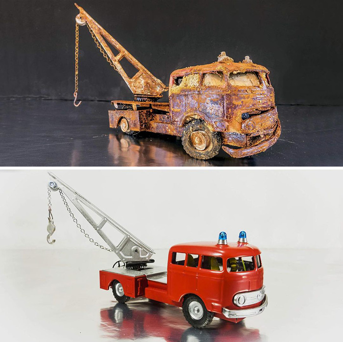 Artist Makes Unbelievable Restorations Of Vintage Miniature Cars