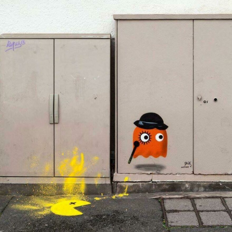 Orange Clockwork Versus Pacman
bayonne . @pdvstreetartweek
#oakoak #bayonne #streetart #pacman #orange #clockwork #retrogame #videogame #street #art #urban #violence #dead #