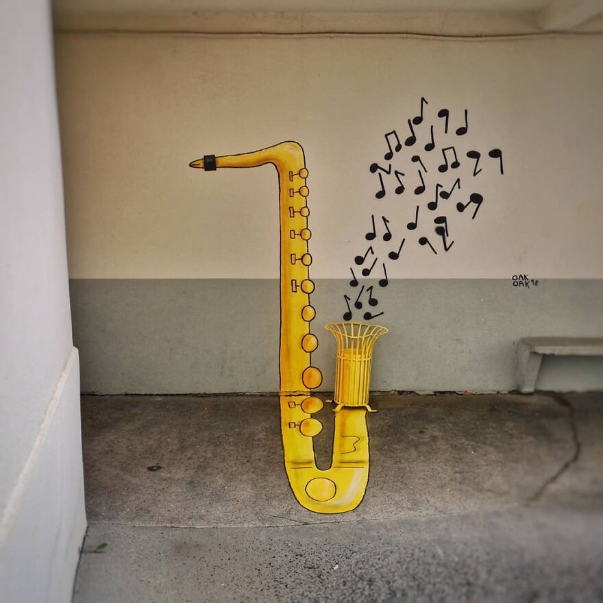 "Le Saxophone"
école Des Frères Chappe
#anamorphose #oakoak #music #saxophone #streetart #urban #urbanintervention #art #saintetienne
#fun #mtn94 #montanacolors #graff #yellow #musique